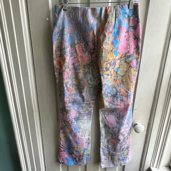 Free People Lefty High Rise Flare Pants Pastel Multi NWOT - Picture 6 of 8